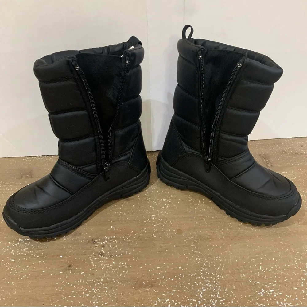 2 FOR $15 Magellan Outdoors Black Snow Boots Size Youth 12 Little Kids